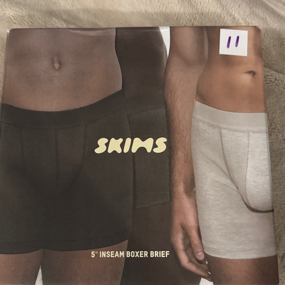 SKIMS Men's Boxer Briefs - Heather Multi